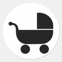 Boguet de bébé autocollant rond