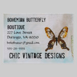 Bohemian Butterfly Boutique Boho Business Card business cards