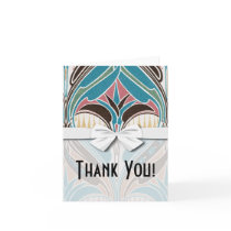 boho art nouveau chic abstract design greeting cards