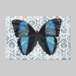 Boho Blue Butterfly Art Canvas canvas prints