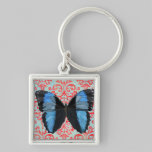 Boho Blue Butterfly Keychain keychains