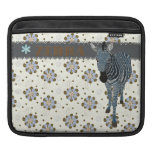 Boho Blue Zeb  Floral iPad Sleeve
