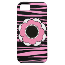 Boho Chic Zebra Stripes Print iPhone 5 Cover