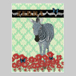 Boho position bleue de damassé de Julep en bon éta cartes postales