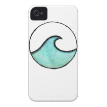 Boho Wave Painting iPhone 4 Cover