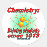 Bohr Atom Round Stickers