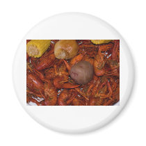 boiled crawfish refrigerator magnet