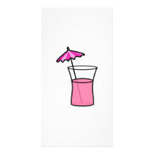 Boisson de partie cartes de vœux avec photo