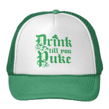 Boisson jusqu'à ce que vous vomissiez casquettes