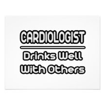 Boissons de cardiologue… bien avec d'autres invitations personnalisées
