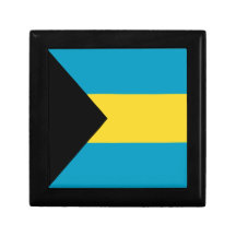 Boîte-cadeau de drapeau des Bahamas Boîte À Babioles
