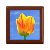 Boîte-cadeau de souvenir de fleur de tulipe boîtes à babioles