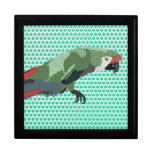 Boîte-cadeau de vert d'ara d'aquarium populaire boîte à bijoux