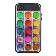 Boîte de couleur colorée de peinture d'amusement d