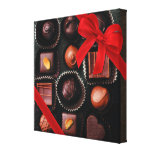 Boîte de Giftwrapped de chocolats d'amoureux Toile Tendue