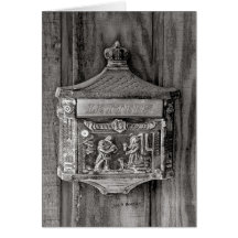 Boîte de lettre carte de vœux
