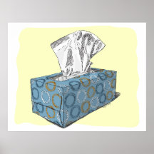 Boîte de tissu posters