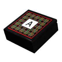 Boîte décorée d'un monogramme de souvenir coffrets cadeaux