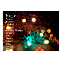 Bokeh lights business cards
