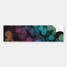 Bokeh on Black Bumper Stickers