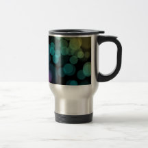 Bokeh on Black Coffee Mug