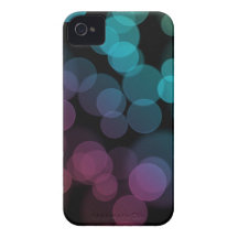 Bokeh on Black iPhone 4 Covers