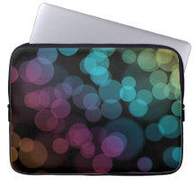Bokeh on Black Laptop Sleeves