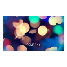 Bokeh Photo Horizontal Business Cards