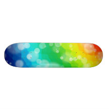 Bokeh Rainbow Pattern Skateboard Decks