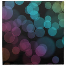 Bokeh sur le noir serviettes