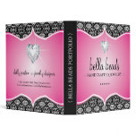 Bold and Stylish Jewelry Designer Portfolio Binder