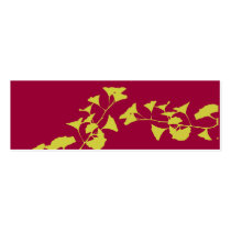 Bold Asian Colours of Nature Ginkgo Branches Business Card Template