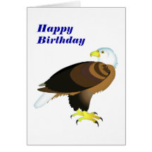 Bold Bald Eagle Birthday Greeting Card