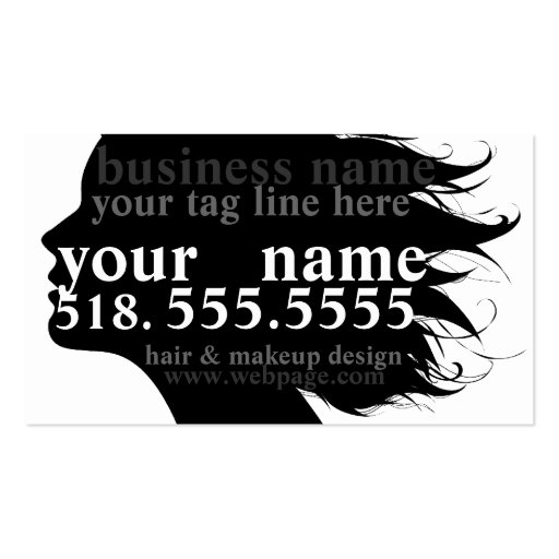 bold, beautiful and electric business card