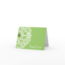 Bold Bloom White Flower w/ Sage Thank You Card