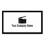 Bold Border Clapperboard Director Business Card