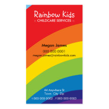 BOLD BUSINESS CARD :: fun rainbow 2P