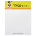 Bold & Colorful Siamese Cat Personalizable Letterhead Design