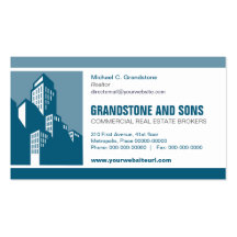 Bold Commercial Real Estate Business Card