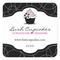 Bold Cupcake Stickers