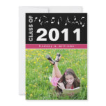 Bold Custom Graduation Announcement (rose)