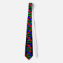 Bold DNA on black tie