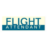 bold FLIGHT ATTENDANT. Business Card Templates