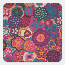 Bold flowers sticker