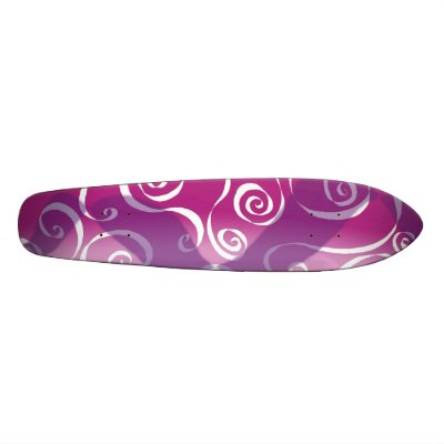 Bold Funky Scroll Skateboard by DesignerGal