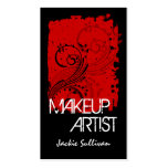 Bold Grunge Makeup Artist Business Cards