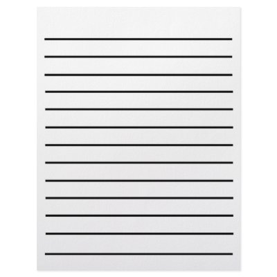 Bold Line Writing Paper Customized Letterhead by PinkiesEZ2C