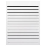 Bold Line Writing Paper letterhead