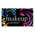 Bold Makeup Artist Business Cards