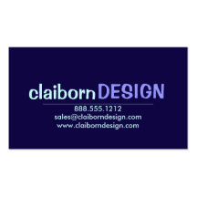 Bold Minimalist Business Cards